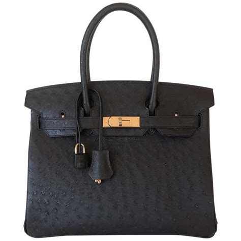 hermes birkin 30 black silver hardware|hermes birkin 30 ostrich.